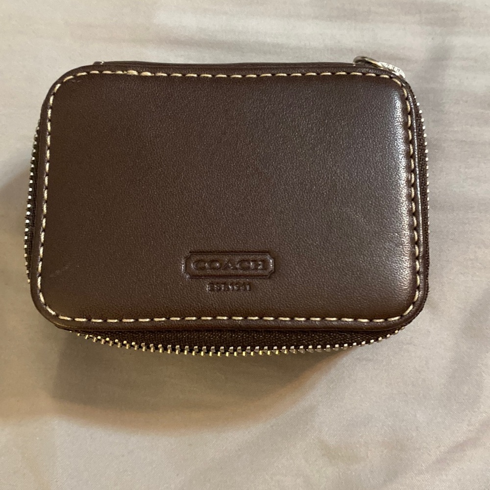 Coach leather medicine case